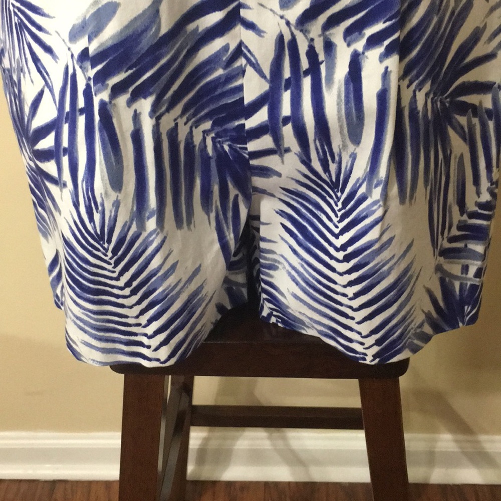 Sam Edelman Blue and White Tropical Print Dress - Picture 6 of 8